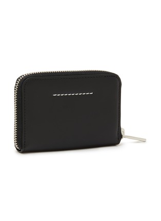 模特儿示范图 - 点击放大 - MM6 MAISON MARGIELA - Japanese 6 Leather Zipped Wallet