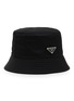 首图 - 点击放大 - PRADA - Enamelled Metal Triangular Logo Bucket Hat