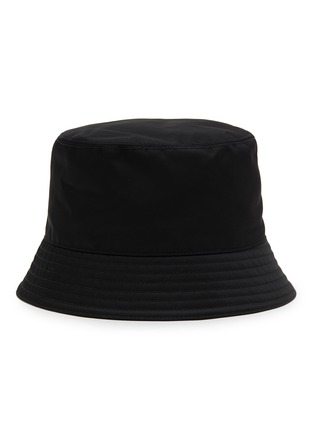 模特儿示范图 - 点击放大 - PRADA - Enamelled Metal Triangular Logo Bucket Hat