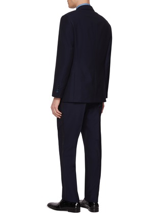 背面 - 点击放大 - BRUNELLO CUCINELLI - Peak Lapel Single Breasted Silk Wool Mohair Tuxedo Suit