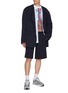 模特儿示范图 - 点击放大 - COMME DES GARÇONS SHIRT - 剪裁五分短裤