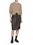 模特儿示范图 - 点击放大 - NACKIYÉ - Mother Of Pearl Button Up Cashmere Cardigan