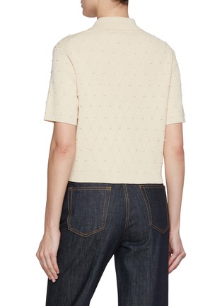 背面 - 点击放大 - NACKIYÉ - Collared Bauble Cotton Knit Top
