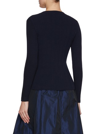 背面 - 点击放大 - NACKIYÉ - Buttoned Crewneck Cotton Rib Knit Top