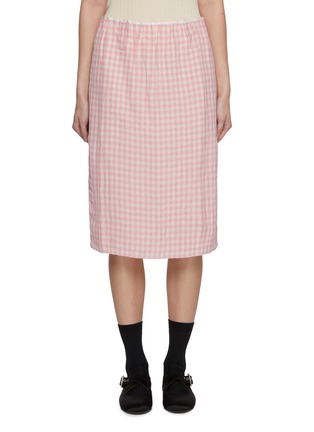 首图 - 点击放大 - NACKIYÉ - Gingham Straight Skirt