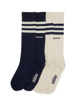 首图 - 点击放大 - ADIDAS - x Wales Bonner Striped Socks — Set Of 2