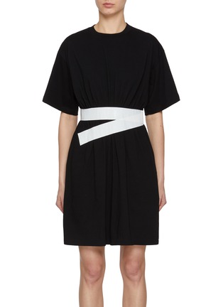 首图 - 点击放大 - MM6 MAISON MARGIELA - 对比色腰带连衣裙