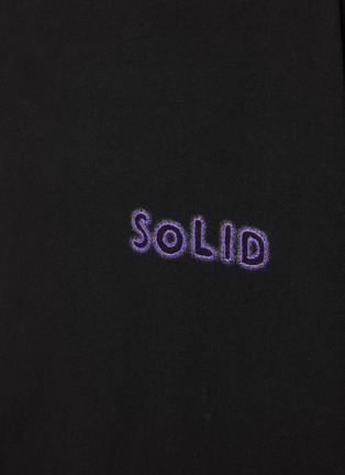  - SOLID HOMME - 刺绣印花纯棉 T 恤