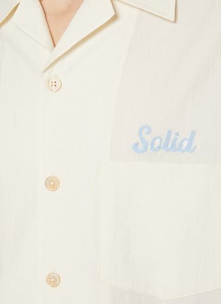  - SOLID HOMME - LOGO 刺绣纯棉衬衫