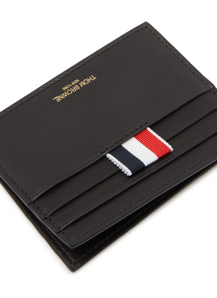 细节 - 点击放大 - THOM BROWNE - Leather Single Card Holder