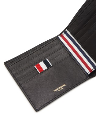 细节 - 点击放大 - THOM BROWNE - Grain Leather Bi-Fold Wallet