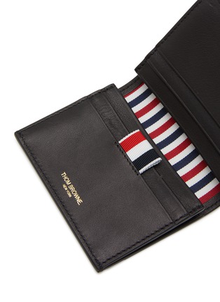 细节 - 点击放大 - THOM BROWNE - Leather Double Card Holder