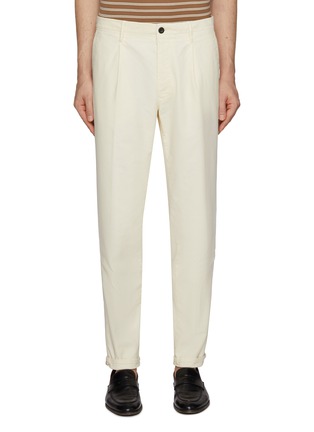 首图 - 点击放大 - INCOTEX - Pleated Cotton Blend Pants