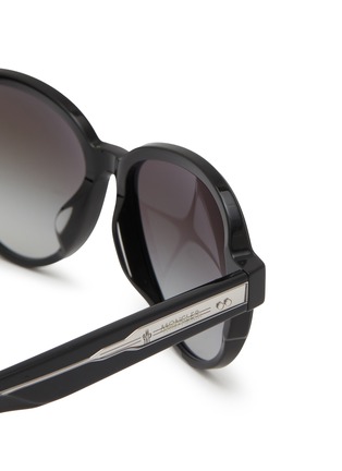 细节 - 点击放大 - MONCLER EYEWEAR - Acetate Round Pilot Sunglasses