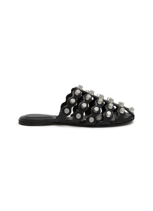 首图 - 点击放大 - ALEXANDERWANG - REXA 真皮网格拖鞋