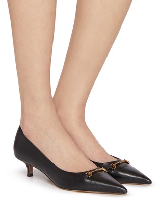 模特儿示范图 - 点击放大 - SAM EDELMAN - 40 KAYA 尖头皮革中跟鞋