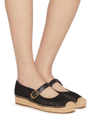 模特儿示范图 - 点击放大 - SAM EDELMAN - Mackie Mesh Mary Jane Espadrilles