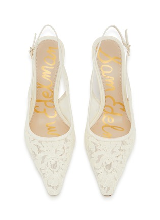细节 - 点击放大 - SAM EDELMAN - Bianka 60 Lace Slingback Pumps