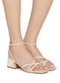 模特儿示范图 - 点击放大 - SAM EDELMAN - Whitley 45 Strappy Leather Sandals