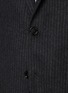 细节 - 点击放大 - BRUNELLO CUCINELLI - Notch Lapel Single Breasted Pinstripe Wool Cashmere Suit