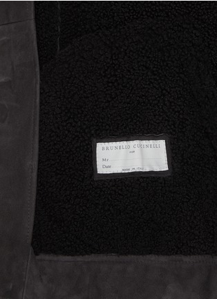  - BRUNELLO CUCINELLI - 绵羊皮拉链背心