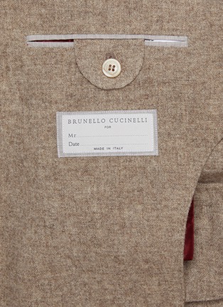  - BRUNELLO CUCINELLI - 耗牛毛戗驳领西装外套