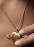  - MARIE LICHTENBERG - Coeur Percé Charm Diamond 18K Gold Pendant