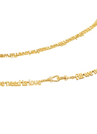 细节 - 点击放大 - MARIE LICHTENBERG - All You Need Is Love Diamond 18K Gold Chain Necklace