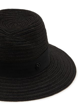 细节 - 点击放大 - MAISON MICHEL - Virginie Hemp Straw Canapa Fedora Hat