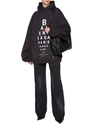 模特儿示范图 - 点击放大 - BALENCIAGA - 连帽印花卫衣