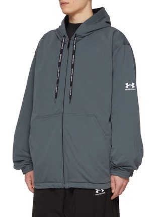 细节 - 点击放大 - BALENCIAGA - X UNDER ARMOUR 双面穿连帽外套