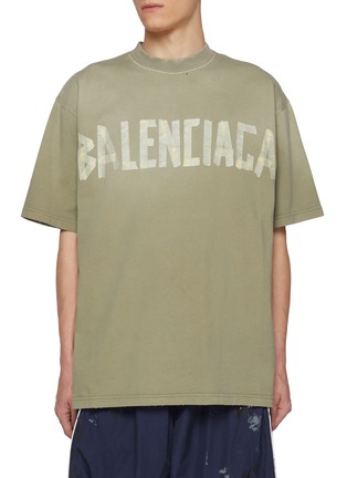 首图 - 点击放大 - BALENCIAGA - LOGO 圆领磨破 T 恤