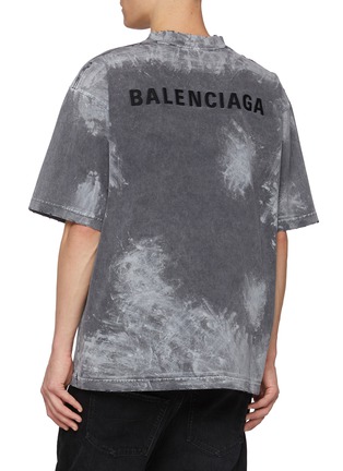 背面 - 点击放大 - BALENCIAGA - LOGO 圆领做旧 T 恤