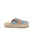 首图 - 点击放大 - JW ANDERSON - Slip On Suede Denim Espadrille Loafer Mules