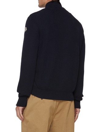 背面 - 点击放大 - MONCLER - Puffer Insert Cotton Yarn Cardigan