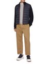 模特儿示范图 - 点击放大 - MONCLER - Puffer Insert Cotton Yarn Cardigan