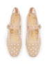 细节 - 点击放大 - SAM EDELMAN - Michaela Strass Embellished Mesh Mary Jane Flats