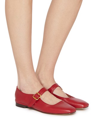 模特儿示范图 - 点击放大 - SAM EDELMAN - Michaela Leather Mary Jane Flats