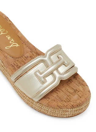 细节 - 点击放大 - SAM EDELMAN - Pauleena 60 Wedge Leather Sandals