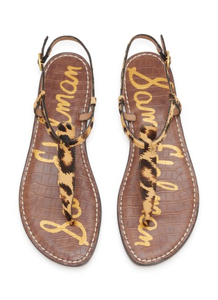 细节 - 点击放大 - SAM EDELMAN - Gigi Zambia Print Leather Sandals