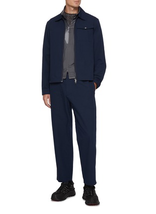 模特儿示范图 - 点击放大 - MONCLER - 泡泡纱直筒长裤