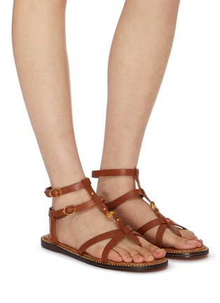 模特儿示范图 - 点击放大 - SAM EDELMAN - TEENI 皮革罗马凉鞋