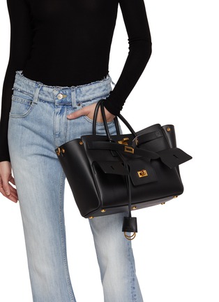 模特儿示范图 - 点击放大 - BALENCIAGA - BEL AIR 皮革手提包