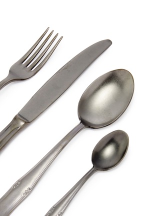 细节 –点击放大 - MEPRA - Bavaria Peltro Cutlery Set of 8 — Oro Nero