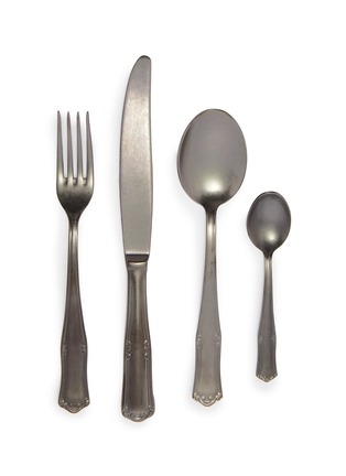 首图 –点击放大 - MEPRA - Bavaria Peltro Cutlery Set of 8 — Oro Nero