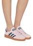 模特儿示范图 - 点击放大 - ADIDAS - Handball Spezial Suede Women's Sneakers