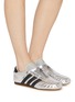 模特儿示范图 - 点击放大 - ADIDAS - Taekwondo Low Top Slip On Women's Sneakers