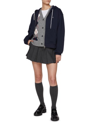 模特儿示范图 - 点击放大 - CLOVE - Zip Up Hoodie