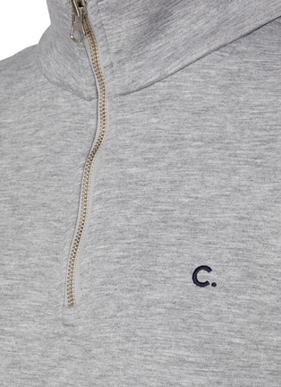  - CLOVE - High Neck Half Zip Sweatshirt