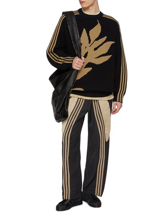 模特儿示范图 - 点击放大 - ADIDAS - x Song for the Mute Jacquard Cotton Sweater